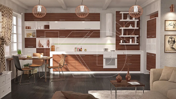 Угловая кухня Венге