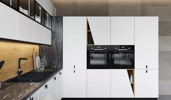 Светлая кухня в Екатеринбурге