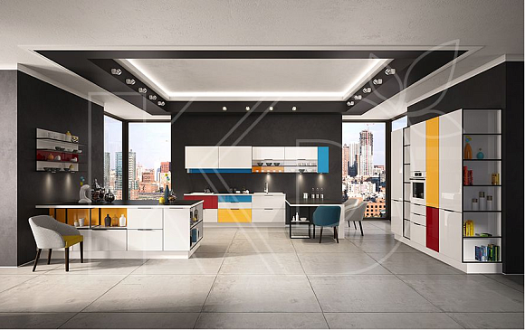 Белые кухни в современном стиле