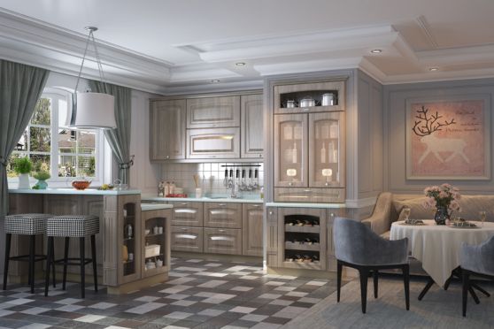Кухни в стиле неоклассика