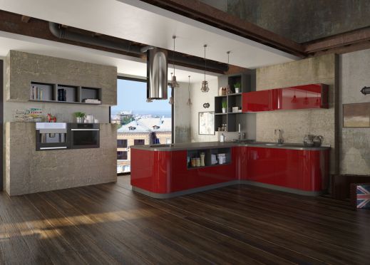 Кухня без ручек