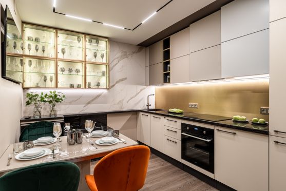 Дизайн угловой кухни